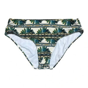 Alex Marie Ruched Bikini Bottoms Tribal Print‎ Womens size XL